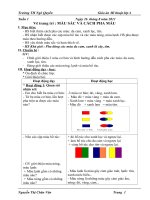 Giáo án Mĩ thuật lớp 4 tuần 1 đến tuần 15