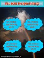 bài 8. Những ứng dụng của tin học