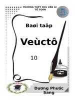 Bài tập về Véctơ