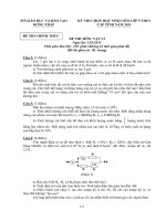 Đề HSG môn lý cấp tỉnh 10-11