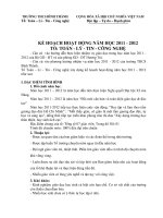 kế hoạch tổ toán 2011-2012