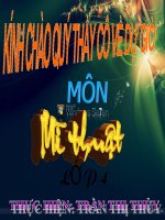 BÀI THAO GIẢNG MỸ THUẬT L4 BÀI 24