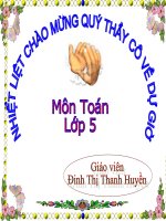 Viết so đo dưới dang thap phan