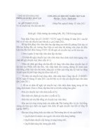 Số: 328/PGDĐT-TCCB v/v xét chuyển loại viên chức năm 2011