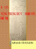 Vùng trung du và miền núi Bắc Bộ