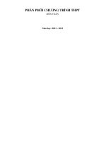 PPCT-THPT- môn Toan10-11theo hướng giảm tải