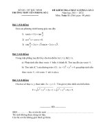 De thi lan 2 lop 11 - tham khao