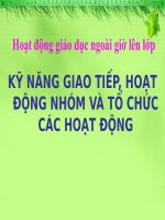 GD ky nang giao tiep, hoat dong nhom