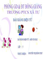 bai 3: THỰC HIÊNH TÍNH TOAN TRÊN TRANG TÍNH
