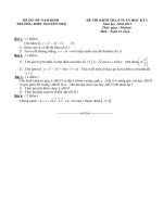 De thi 8 tuan 12 chon _ THPT Nguyen Hue ND _ nam hoc 2010_2011