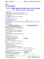 giáo án Đại số 8 theo CKTKN