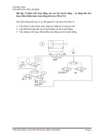 bài tập về phân tích hoạt động của các hệ truyền động – tự động khí nén được điều khiển hoàn toàn bằng khí nén ( đề số 13)