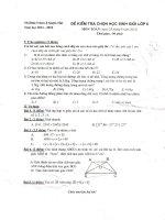 Ra đề sai: Đề kiểm tra chọn học sinh giỏi Toán lớp 6