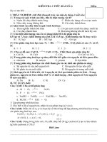 Đề 4 + ĐAKT chương 2 Hóa 8