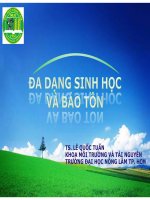 đa dạng sinh học và bảo tồn