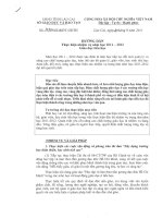 Công văn 1080/SGD&ĐT-GDTH hướng dẫn nhiệm vụ năm học 2011 - 2012 cấp tiểu học