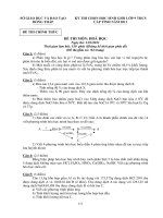 Thi HSG lớp 9 10-11 môn Hóa