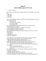 GD CD: STGT câu hỏi trắc nghiệm lịch sử ĐCSVN.