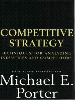 competitive strategy: techniques for analyzing industries and competitors