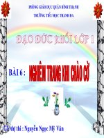 ĐĐ 1 _ NGHIÊM TRANG KHI CHÀO CỜ