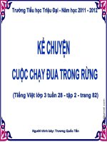 CUOC CHAY DUA TRONG RUNG - TUAN 28