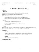 Giáo án hóa 8 kiến thức chuẩn (cả năm)