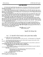 Đồ án kỹ thuật làm lạnh thực phẩm