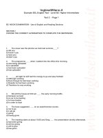 Test B2 Example ESL English test