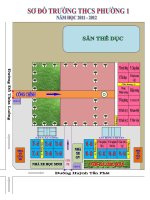 Sơ đồ Trường THCS Phường 1 HK1 năm 2011-2012