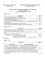 HDC HSG cấp tỉnh môn sinh 10-11