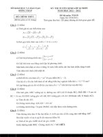 Đề thi tyuển lớp 10- 2010-2011