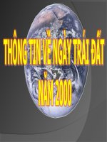 THÔNG TIN VỀ TRÁI ĐẤT NĂM 2000