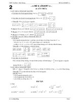 GIẢI TÍCH 12 CHƯƠNG MŨ & LOGARIT