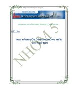 thực hành môn ô nhiễm không khí và xử lý khí thải - luận văn, đồ án, đề tài tốt nghiệp