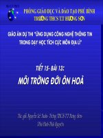 bài 12- Môi trường đới ôn hoà