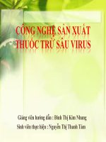 CONG NGHE SAN XUAT THUOC TRU SAU VIRUS