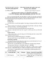 Kế hoạch hoạt động HĐBM tỉnh: Môn Sinh học