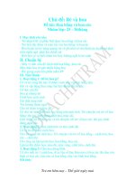 chuyên đề bé và hoa