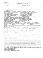 KIỂM TRA 1 TIẾT HÓA 8