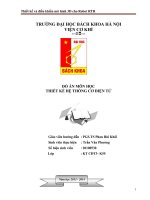 đồ án môn học thiết kế hệ thống điện tử