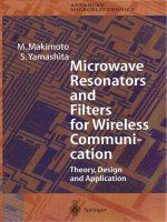 microwave resonators and filters for wireless communication