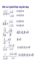 tiet 13 Rút gọn biểu thức chứa căn bậc hai