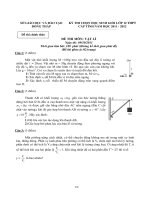 Đề thi HSG môn vật lý năm học 2011-2012