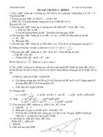 Chọn lọc các  dạng toán hình học 9 chương I