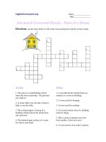 HOUSE CROSSWORD