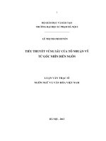 Tiểu thuyết Vùng Sâu của Tô Nhuận Vỹ từ góc nhìn diễn ngôn