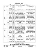 Kế hoạch dạy học lớp 3