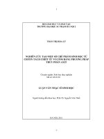 Nghiên cứu tạo một số chế phẩm sinh học từ chitin tách chiết từ vỏ tôm bằng phương pháp thủy phân axit