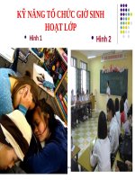 Kỹ năng tổ chức Sinh hoạt lớp của GVCN THCS ( Mới tập huấn)