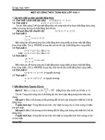 Các công thức lượng giác